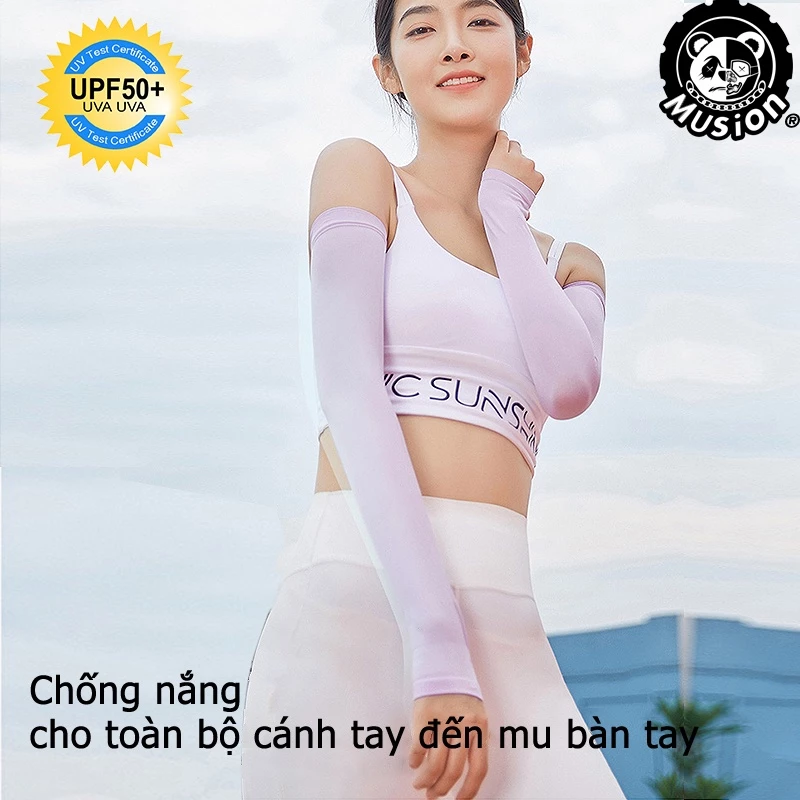 Ống bao cánh tay chống tia cực tím thời trang nam nữ thích hợp hoạt động ngoài trời
