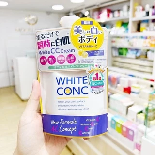 Kem Dưỡng Trắng White CC Cream White ConC dạng túi Nhật Bản, Dưỡng thể White Con CC cream 200g Nhật Bản