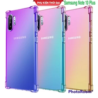Ốp lưng Samsung Note Note 10 Plus lưng dẻo đa sắc lồi 4 góc thời trang cao cấp