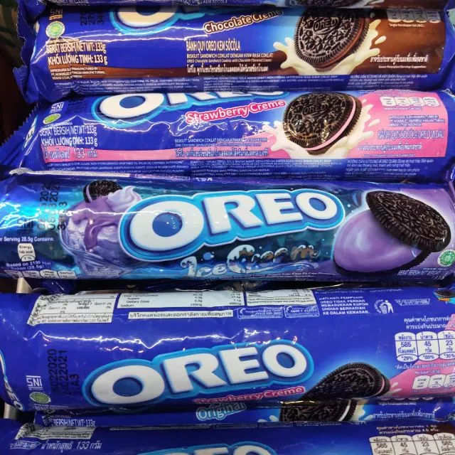 Bánh quy kem oreo thỏi CÁC VỊ 133g