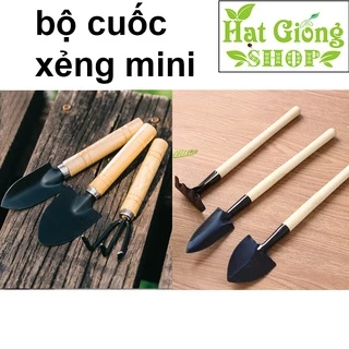 Bộ Dụng Cụ Làm Vườn - Bộ Cuốc Xẻng Mini (bộ 3 cái)