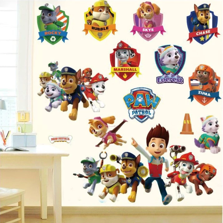 Decal dán tường paw Patrol biệt đội chó cứu hộ