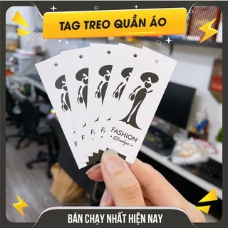 Tag Treo Quần Áo, Tag Treo Thời Trang Giá Rẻ - Size 2.7x9cm Có Đục Lỗ - TAG CÔ GÁI