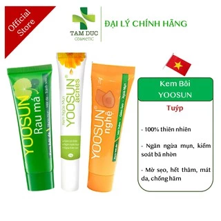 YOOSUN RAU MÁ - YOOSUN ACNES - YOOSUN NGHỆ [Tuýp] - Kem ngừa mụn, mát da, kiểm soát nhờn, hết thâm [yosun]