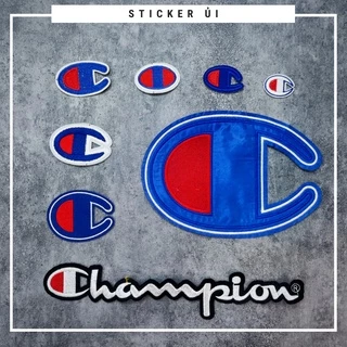 Sticker ủi áo cao cấp CÓ SẴN KEO ỦI,sticker CHAMPION dán quần áo dùng làm miếng vá Quần Áo,vá áo phao,trang trí quần áo