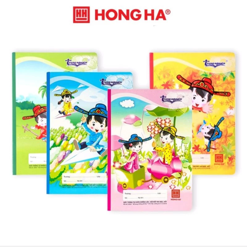 👩‍🎓🧑‍🎓 Combo 10 Vở ô ly Trạng nguyên Hồng Hà 48 trang cao cấp 0555 💖💖