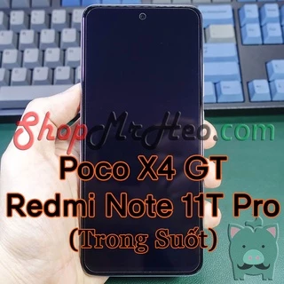 Dán Cường Lực Nano Dẻo Poco X4 GT - Xiaomi Redmi Note 11T Pro (Trong Và Nhám)