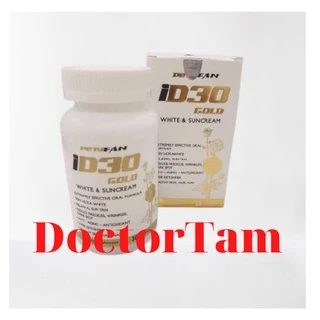 Viên uống trắng da, giảm nám, chống nắng, chống lão hóa PETYFAN ID30 đạt chuẩn được FDA công nhận- hàng chính hãng