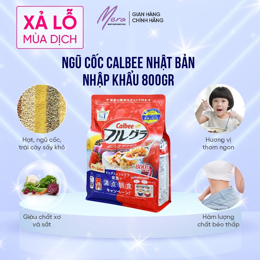 NGŨ CỐC CALBEE Nhật Bản nhập khẩu