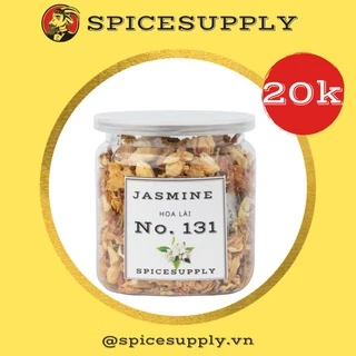 Jasmine - Hoa lài SPICESUPPLY Việt Nam (hoa nhài) trắng sấy khô sạch dùng pha trà thanh nhiệt thải độc Hũ 25g