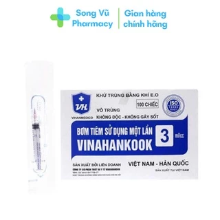 (Lẻ 1 cái) Bơm tiêm sử dụng 1 lần 1ml - 3ml - 5ml - 10ml - 20ml