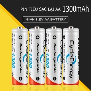 [Hộp 4 viên] Pin tiểu AA sạc lại Bmax 1300mAh dung lượng thực