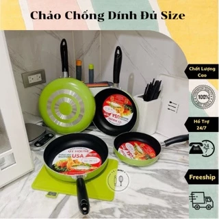 Chảo chống dính hợp kim nhôm ELMICH đủ cỡ 18cm đến 30cm