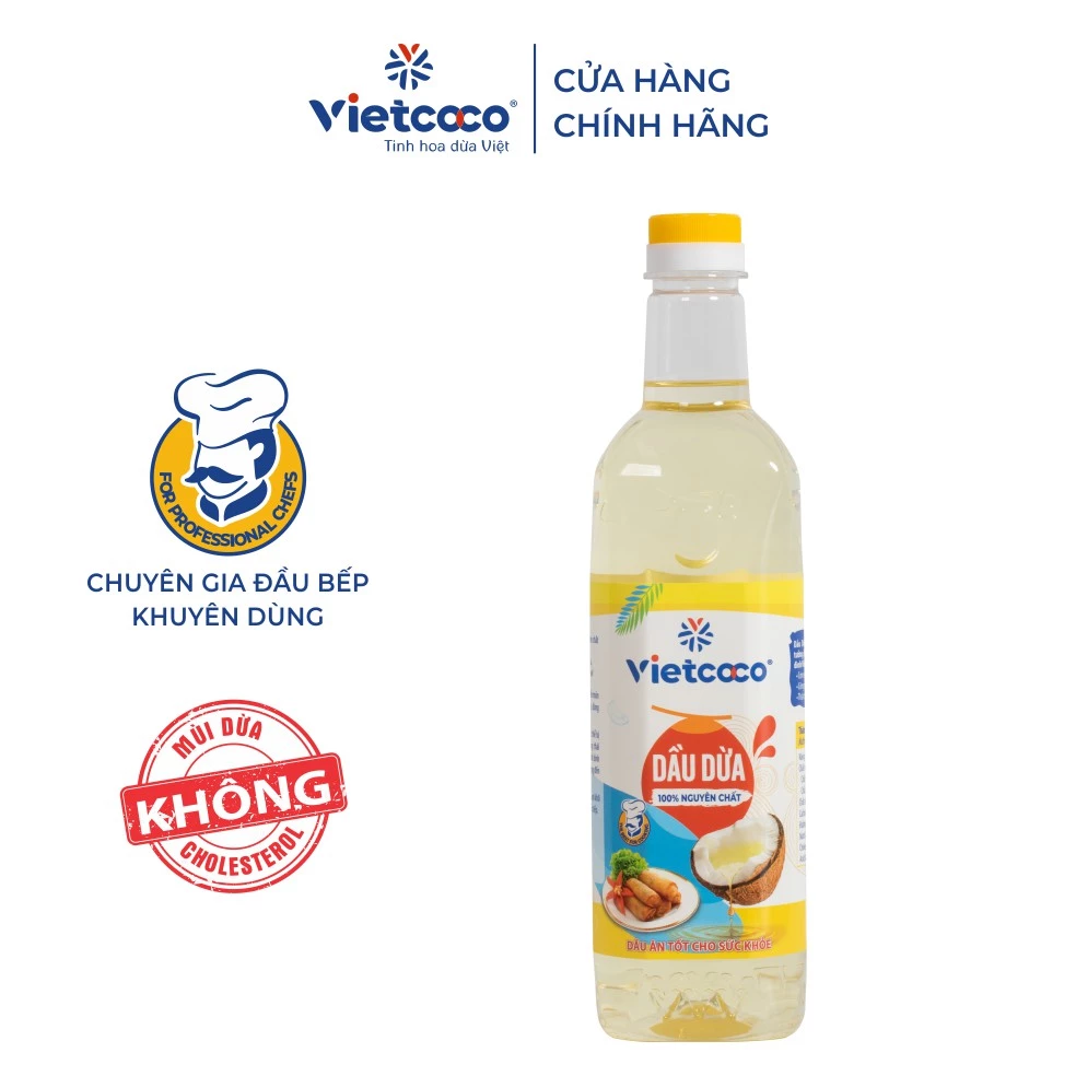 Dầu dừa Vietcoco cooking oil chai 1L