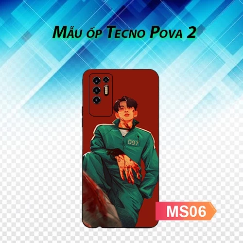 Tecno Pova 2 - Ốp dẻo hình squidgame siêu đẹp mẫu 1-12