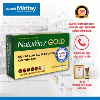 Naturenz Gold - DHG Pharma - Hộp 30 Viên - Giúp Mát Gan, Tăng Cường Chức Năng Gan. ❤️