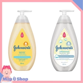 [HSD 2027] Sữa tắm gội toàn thân Johnson ‘s Top To Toe / Cotton Touch cho trẻ sơ sinh 500ml