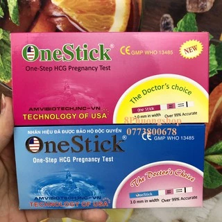Que Thử thai OneStick vỏ Xanh/ Hồng - Phát hiện thai sớm, nhanh chóng, tiện lợi