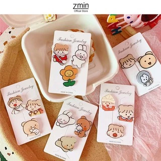 Set 3 huy hiệu cài balo, pin cài áo túi xách Zmin - P034