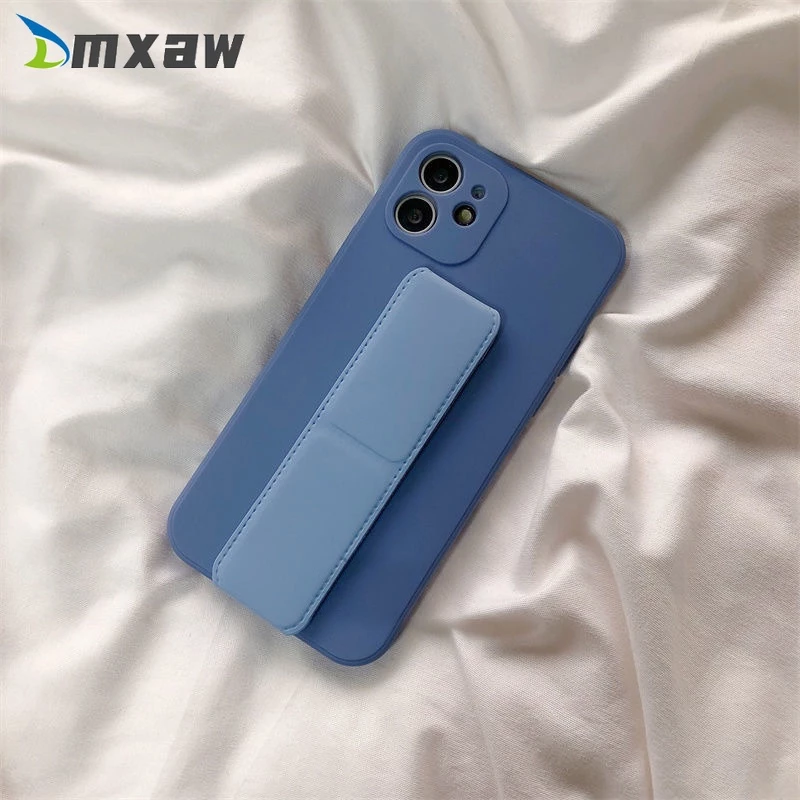 Ốp Điện Thoại TPU Mềm Màu Trơn Có Giá Đỡ Từ Tính Cho Xiaomi Redmi Note 9 Pro Max 9s 9T 9A 9C 5G 4G