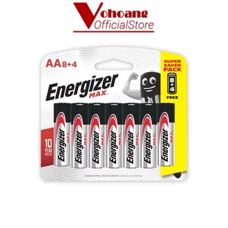 (Hot Sale) Pin AA Energizer Alkaline chống chảy E91 8 pin tặng kèm 4 pin free - Hàng Chính Hãng