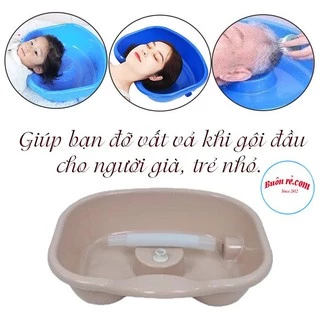 Chậu gội đầu tại giường cho người già, bà bầu, trẻ nhỏ Nhựa Việt Nhật -Thau gội đầu tiện ích 2206