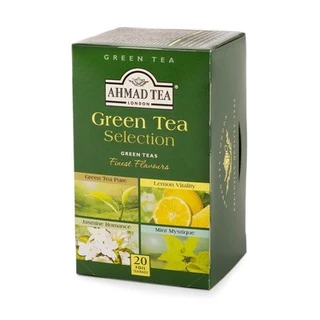 [Nhập khẩu độc quyền] TRÀ XANH AHMAD ANH QUỐC - BỘ SƯU TẬP TRÀ XANH (40g) - Green Tea Selection - 4 loại Trà Xanh