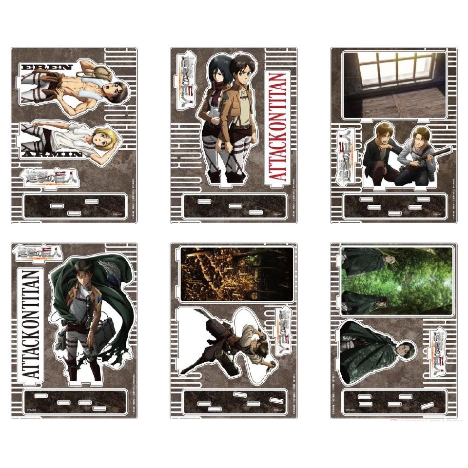 Mô hình mica standee ATTACK ON TITAN ver DIORAMA Đại chiến Titan in hình anime chibi trang trí trưng bày đẹp