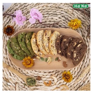 Bánh BISCOTTI 3 vị vani/chocolate/matcha EATCLEAN Foods - Bánh ăn kiêng giảm cân không đường (200)