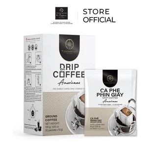 [Trung Nguyên E-coffee] Cà Phê Rang Xay Phin Giấy Americano - Hộp 10 gói - Trung Nguyên Legend