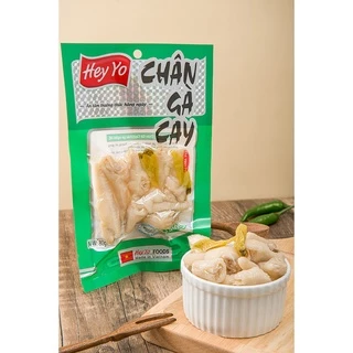 Chân gà Cay Hey  tẩm ướp Ớt Xanh siêu ngon 80g đồ ăn vặt chân gà cay Việt Nam giai giòn sần sật,đảm bảo vệ sinh ATTP