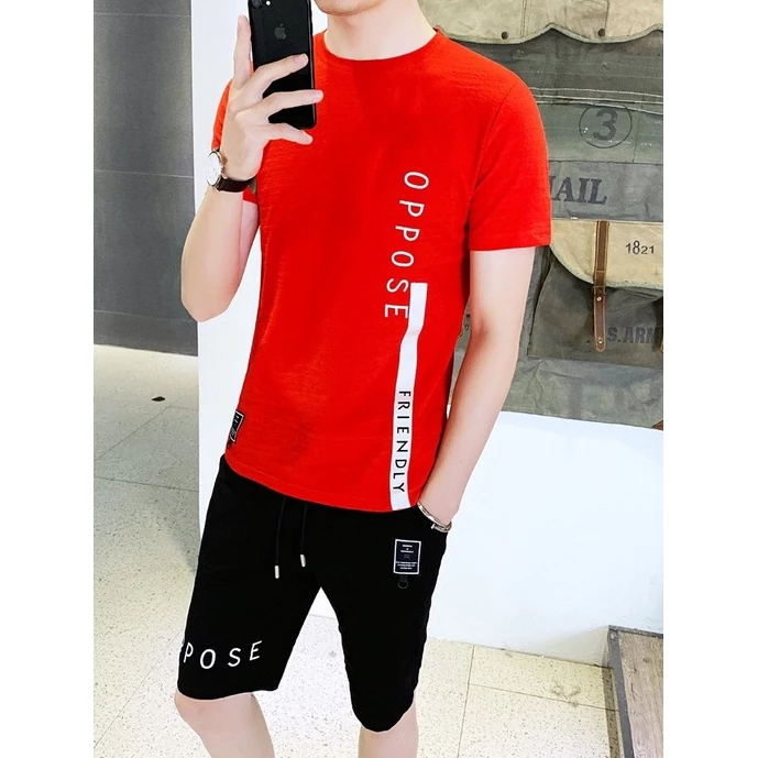 Set Bộ Thể Thao 2 Món Quần Shorts + Áo Nam Nữ Unisex Chất Vải Thun Oppose MSA004