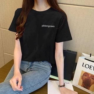 Korean version of loose fashion print trend short-sleeved T-shirt woman