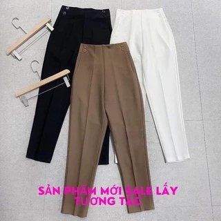 Quần Baggy Nữ Lưng Cao,Quần Tây Công Sở Cạp Cao Khóa Lưng Mã 046 Mặc Đi Học Đi Làm_Kim Anh Shop