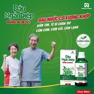 DẦU NGẢI DIỆP dược Nam Hà (chai 50ml) - Hỗ trợ xoa bóp xương khớp; bầm tím, xông hơi cảm lạnh