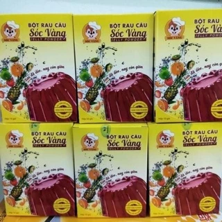 Bột thạch rau câu sóc vàng 75k/hộp 10gói