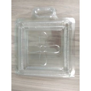 COMBO 100 HỘP NHỰA ĐỰNG BÁNH MỨT LẠP XƯỞNG 1 KÝ CÓ QUAI XÁCH  20 x 20 x 5,5 CM