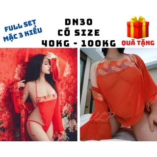 [BIGSIZE_100KG]_DN30_Set bộ Cosplay Võ Tắc Thiên_Yếm & áo choàng