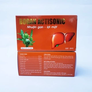 Viên Uống Bổ Gan Bogan Actisonic - Giúp Nhuận Gan, Lợi Mật, Giải Độc Gan - Hộp 50 Viên (BOGANIC)