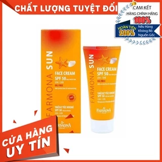 [HÀNG NHẬP KHẨU] Kem Chống Nắng Không Chứa Dầu, Không Bóng Nhờn Bết Dính Farmona Sun Face Cream SPF50 Oil Free 50ml