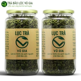 Combo 2 Lục Trà Nguyên Chất Bảo Lộc Vũ Gia (200gr/hũ) - Thanh nhiệt cơ thể, hỗ trợ ngủ ngon