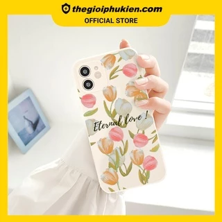 Ốp lưng iphone cạnh vuông Eternal love dành cho iphone 6 đến 14promax - E144