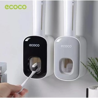 Bộ nhả kem đánh răng ECOCO. Kèm miếng dán cường lực siêu chắc. Dễ dàng lắp đặt không phải khoan tường.