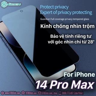 KÍNH CƯỜNG LỰC IPHONE 14 PRO MAX NILLKIN GUARDIAN CHỐNG NHÌN TRỘM CHÍNH HÃNG