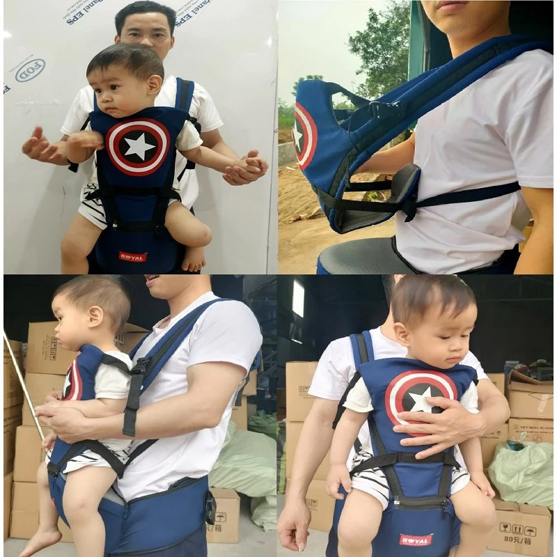 Địu ngồi nhiều tư thế 2 in1 có hình ngỗ nghĩnh