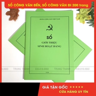 Sổ giới thiệu sinh hoạt Đảng, kích thước A4