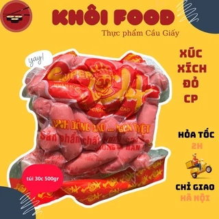 Xúc Xích bi đỏ ăn liền CP chiên, thả lẩu, xiên que( gói 500gr)