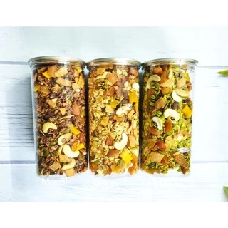 Granola - Ngũ cốc Ăn Kiêng Không Đường- Tỉ lệ yến mạch 70% Hộp 500g