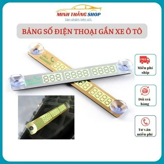 Bảng ghi số điện thoại trên ô tô