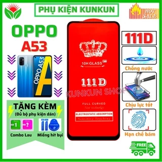 Kính cường lực Oppo A53 - Full màn hình 111D - Độ cứng 10H